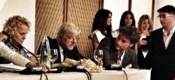 Infernet: Roberto Farnesi e Giancarlo Giannini sul set