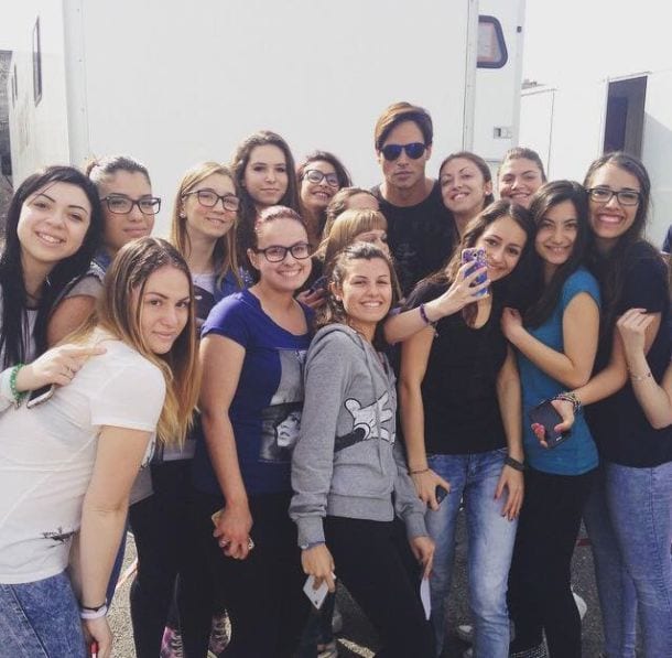 Non è stato mio figlio, Gabriel Garko sul set: fan in delirio [FOTO]