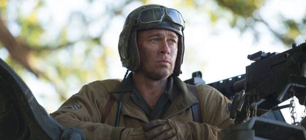 Box office Italia: Fury con Brad Pitt sbaraglia la concorrenza