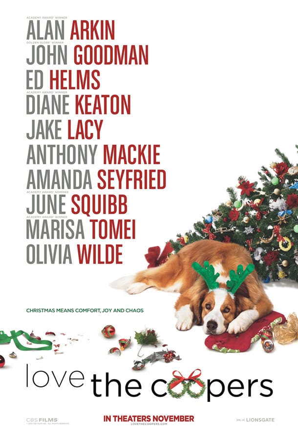 Love the Coopers: primo trailer e locandina della commedia natalizia con un cast stellare