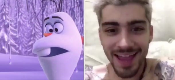Zayn Malik imita Olaf di 'Frozen': un indizio sul suo futuro da attore? [VIDEO]