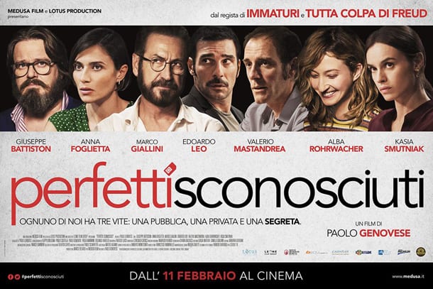 Perfetti sconosciuti, Paolo Genovese: il poster coi protagonisti della sua commedia amara