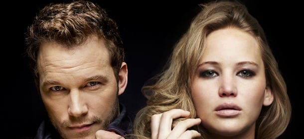 Passengers, le foto intime di Jennifer Lawrence e Chris Pratt