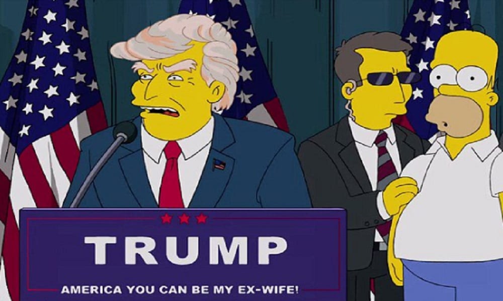 I Simpson, si è avverata la profezia di Donald Trump Presidente Usa