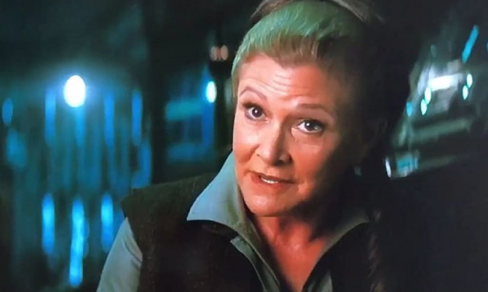 Carrie Fisher, la scena tagliata in Star Wars: Il Risveglio della Forza