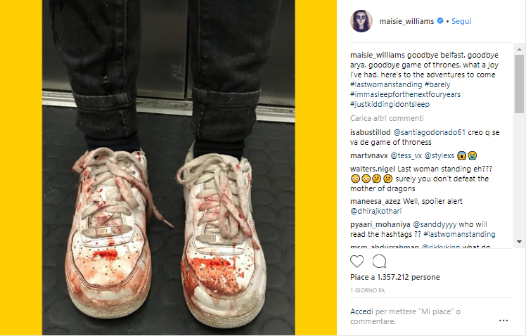 Games of Thrones 8: Maisie Williams e quel post misterioso su Instagram [FOTO&VIDEO]