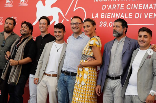 Venezia 75: Riccardo Scarmacio e Valeria Golino insieme sul red carpet [FOTO]