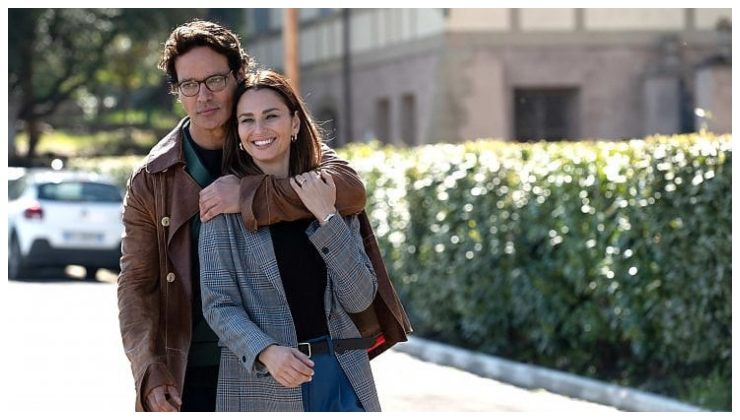 Gabriel Garko e Anna Safroncik sul set