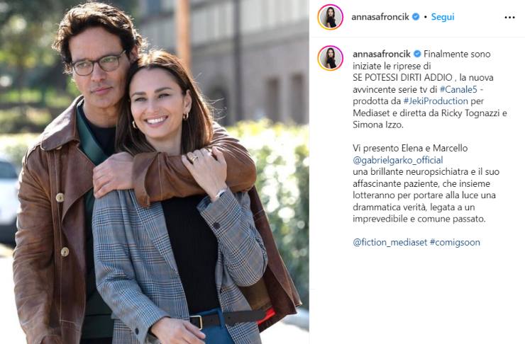 gabriel garko anna safroncik nuova fiction mediaset