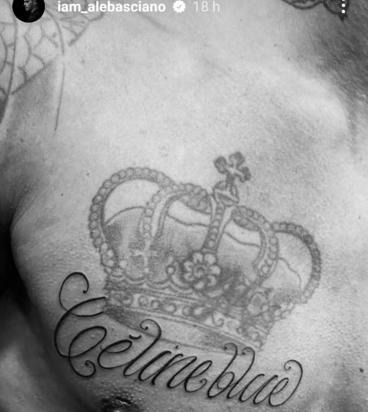 Alessandro basciano tatuaggio foto 