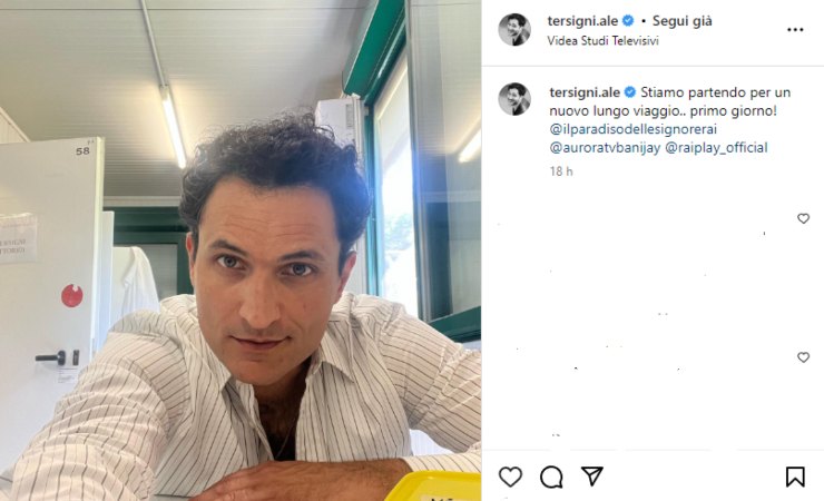 alessandro tersigni annuncio instagram