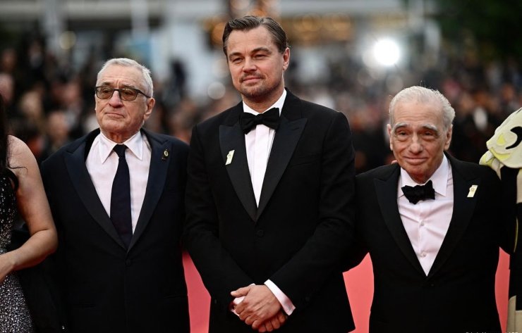 Leonardo Di Caprio insieme a De Niro e Scorsese