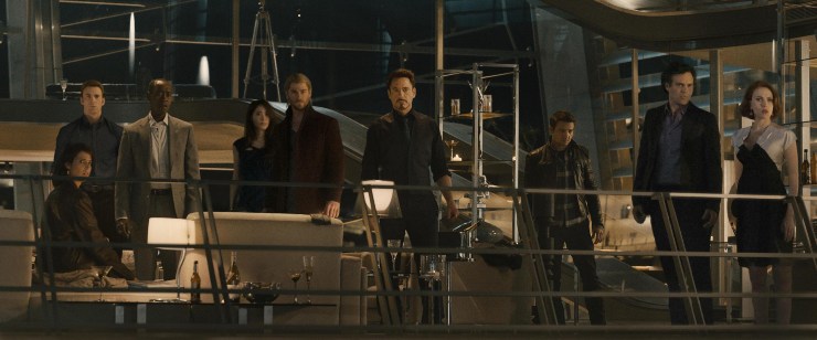 Gli Avengers riuniti nella villa di Iron Man