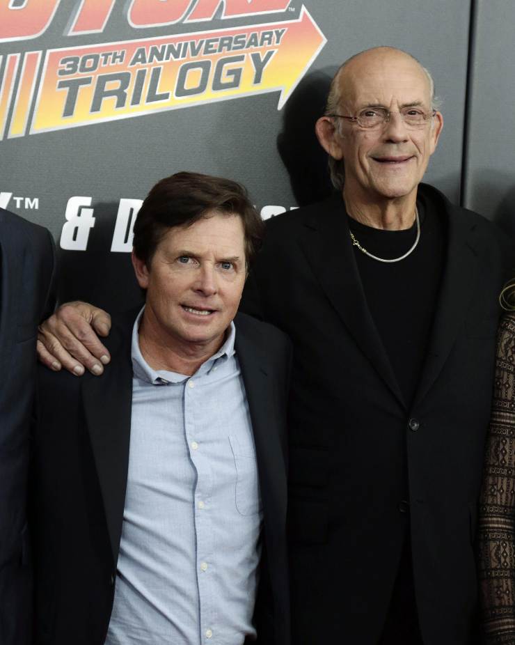 Michael J. Fox alla reunion di ritorno al futuro 