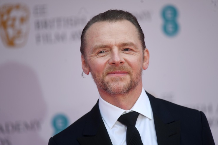 Simon Pegg in posa