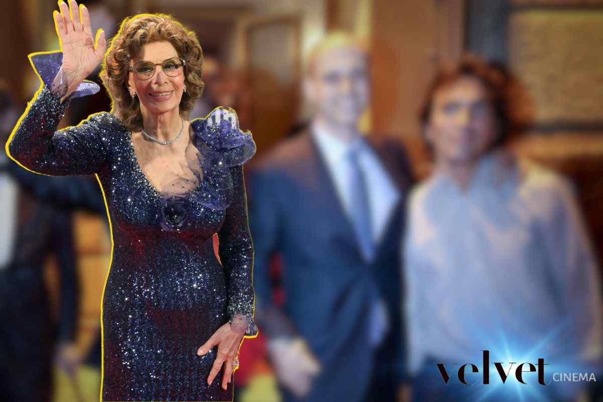 Sofia Loren e i figli Edoardo e Carlo