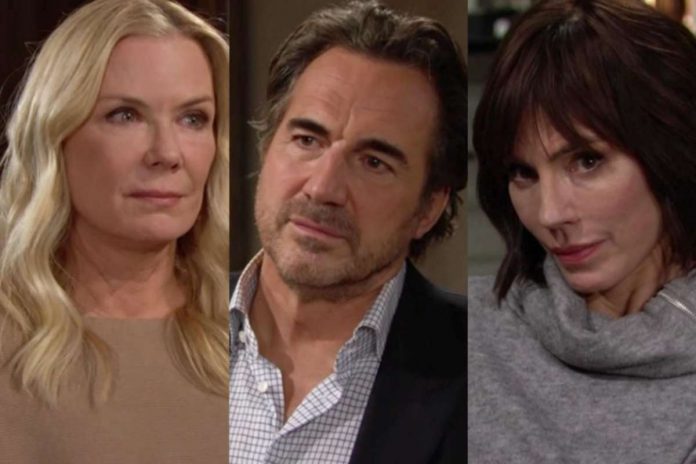 Brooke, Ridge e Taylor in Beautiful Beautiful Anticipazioni, Ridge diviso tra Brooke e Taylor