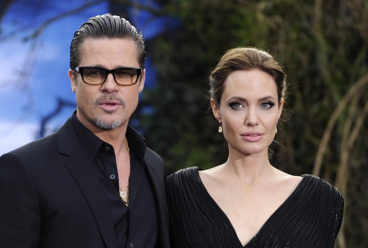 Brad Pitt e l'ex moglie Angelina Jolie