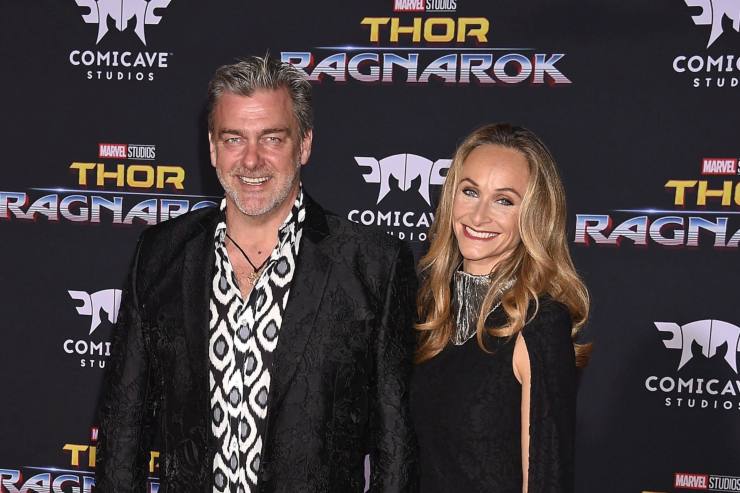 Ray Stevenson e la moglie Elisabetta Caraccia