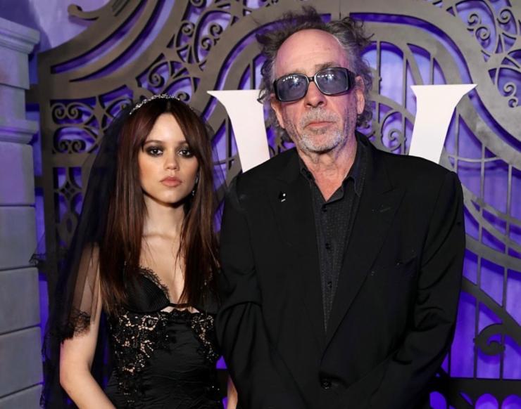 Jenna Ortega e Tim Burton: la collaborazione nata sul set di Mercoledì