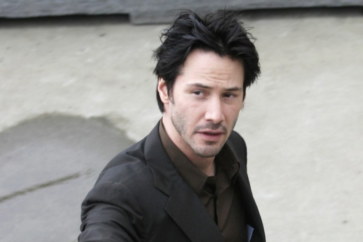 Keanu Reeves sul set