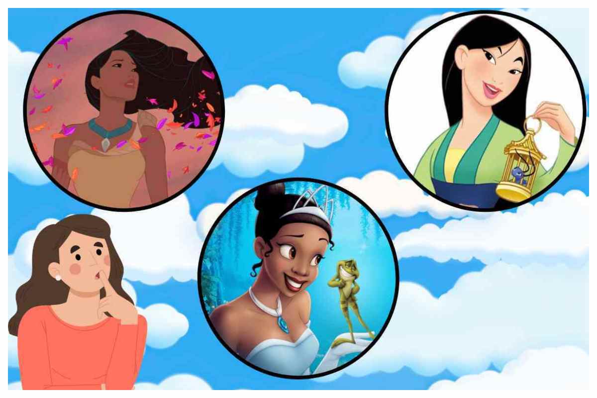 Principesse Disney cartoon