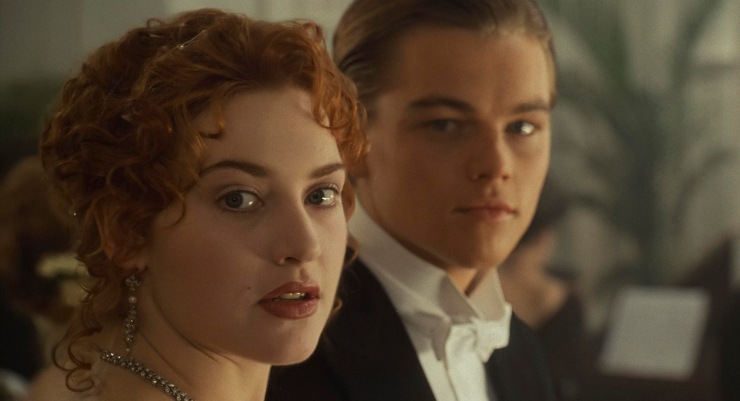 Kate Winslet e Leonardo Di Caprio in Titanic