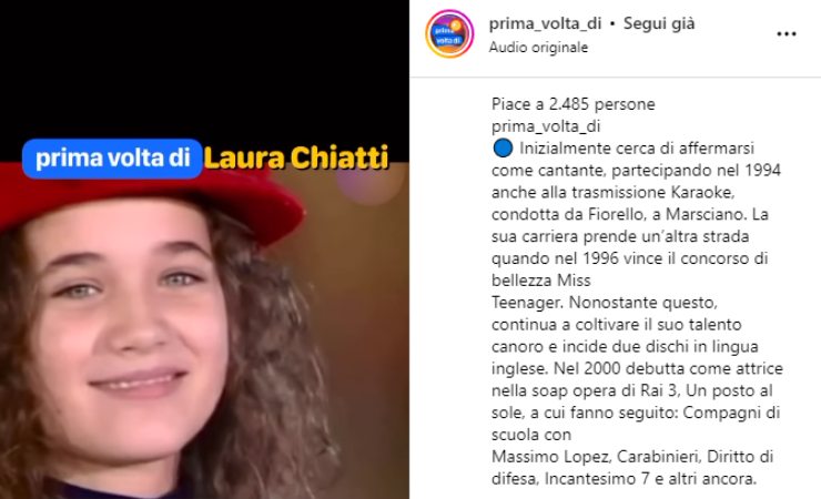 laura chiatti prima volta tv