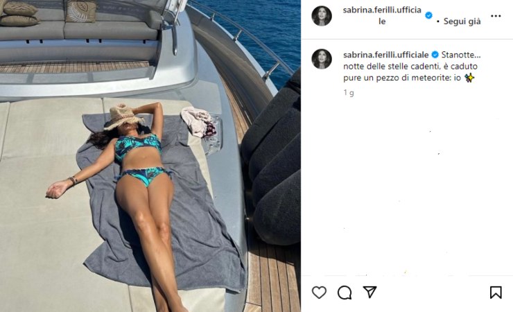 sabrina ferilli bikini scatto 