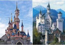 castello disney e di Neuschwanstein