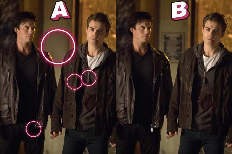test differenze the vampire diaries