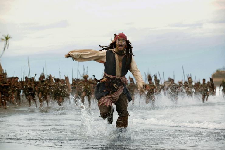 Jhonny Depp nel ruolo di Jack Sparrow