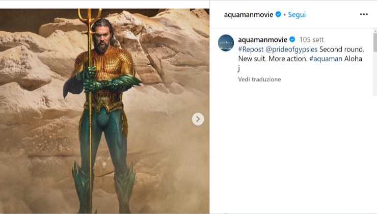 aquaman trailer quando esce