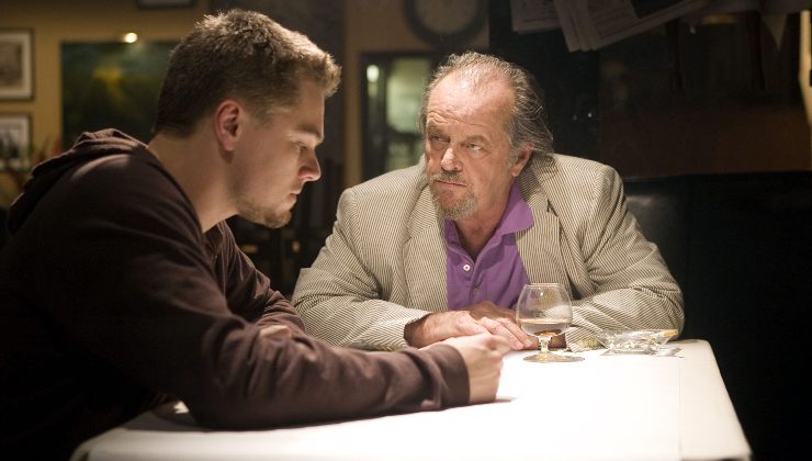 Di Caprio in una scena di The Departed