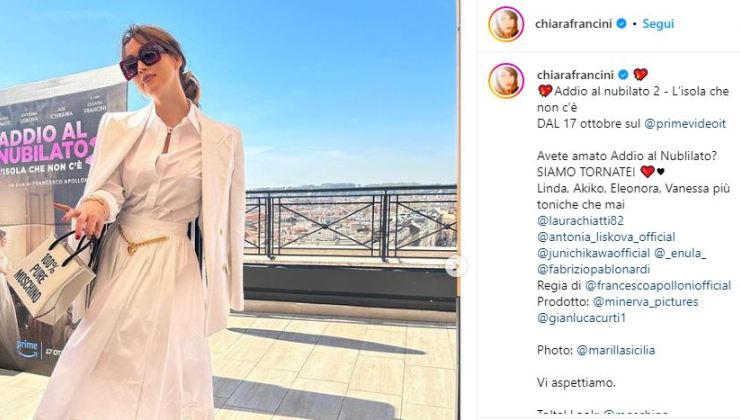 Chiara Francini, ecco le info sul suo nuovo film