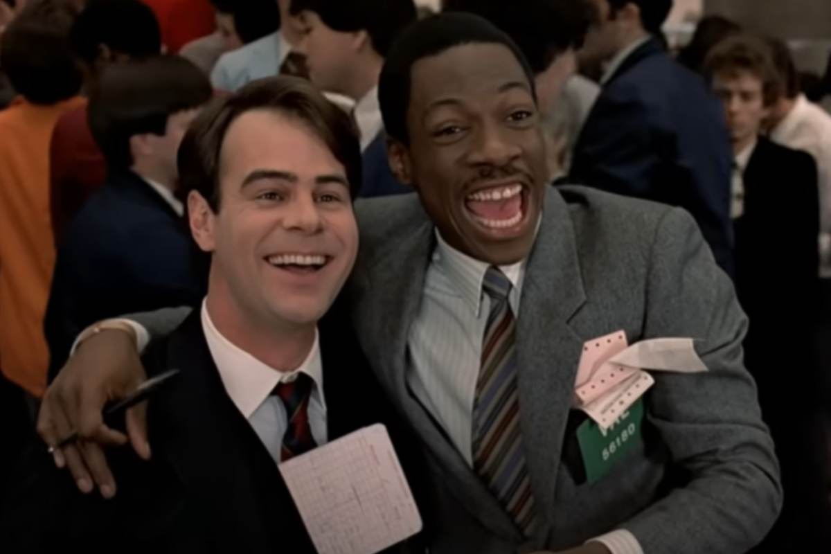 Dan Aykroyd e Eddie Murphy in Una Poltrona per Due