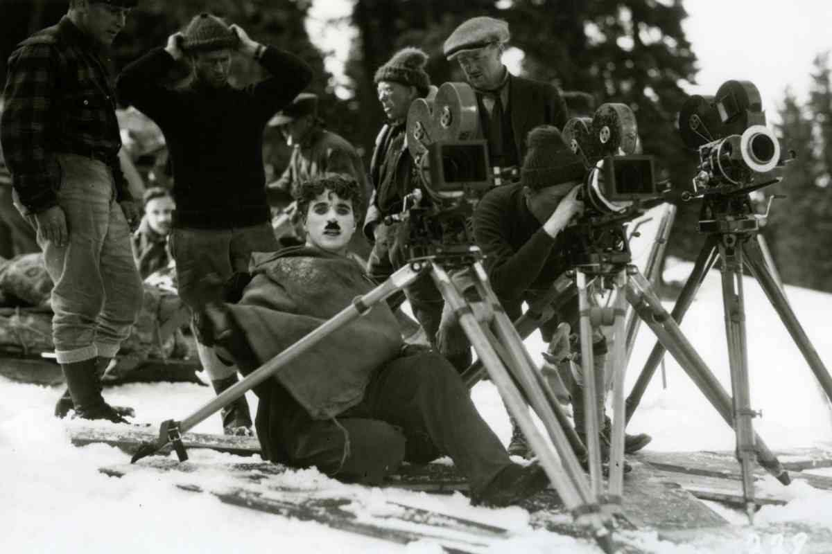 Charlie Chaplin sul set