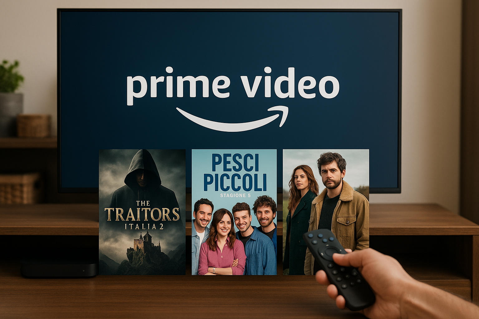Prime Video palinsesto 2026-27: The Traitors Italia 2, Pesci Piccoli 3 e le nuove serie italiane