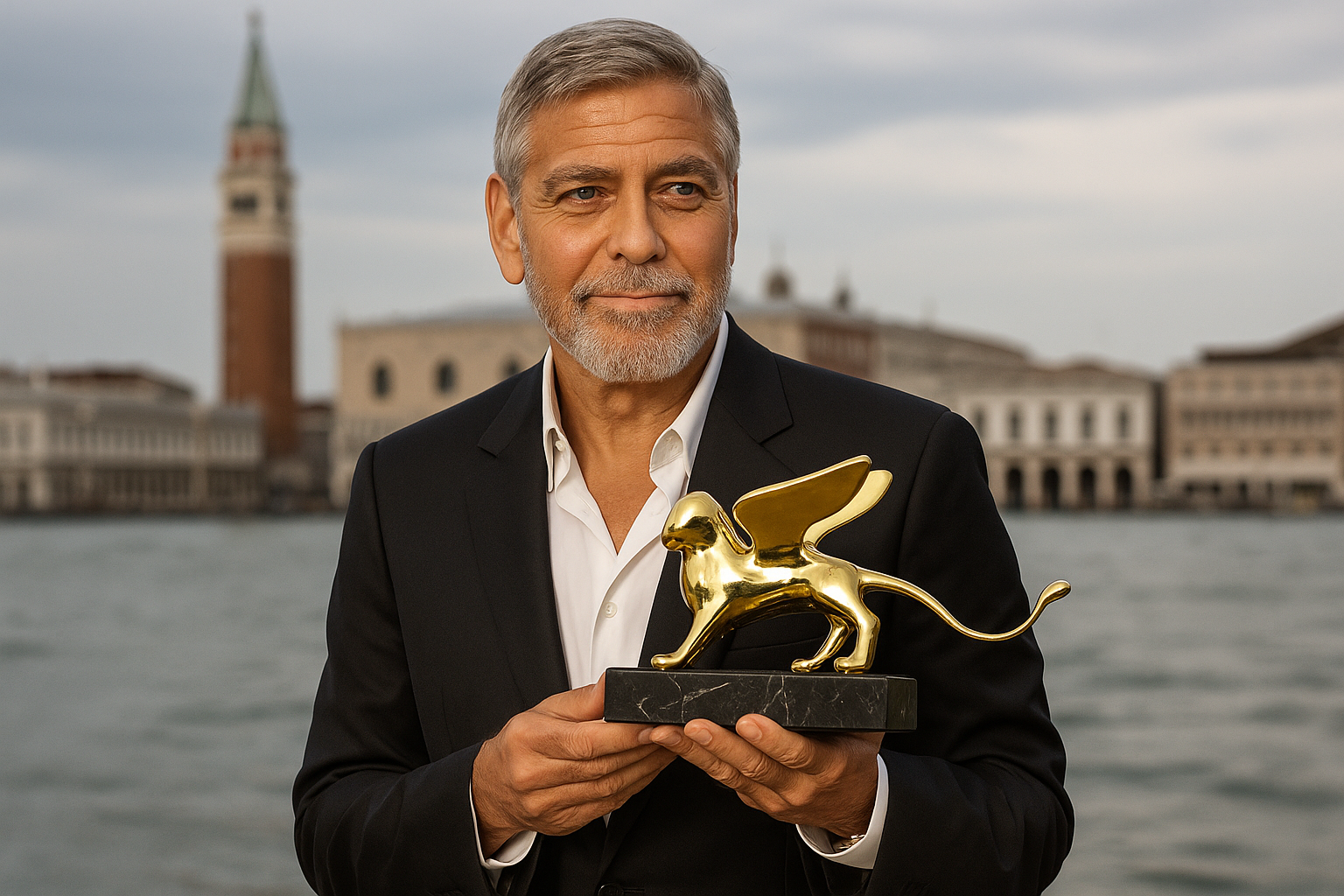 George Clooney riceve il Leone d'oro alla carriera alla Mostra di Venezia 2026