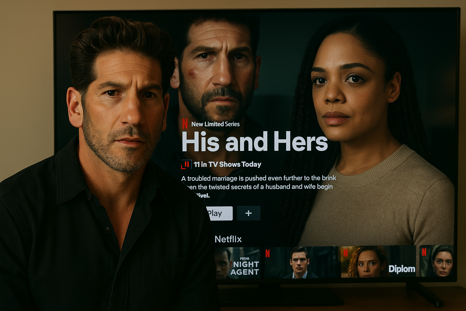 His & Hers con Jon Bernthal batte The Night Agent: come la miniserie Netflix ha conquistato 98,2 milioni di visualizzazi