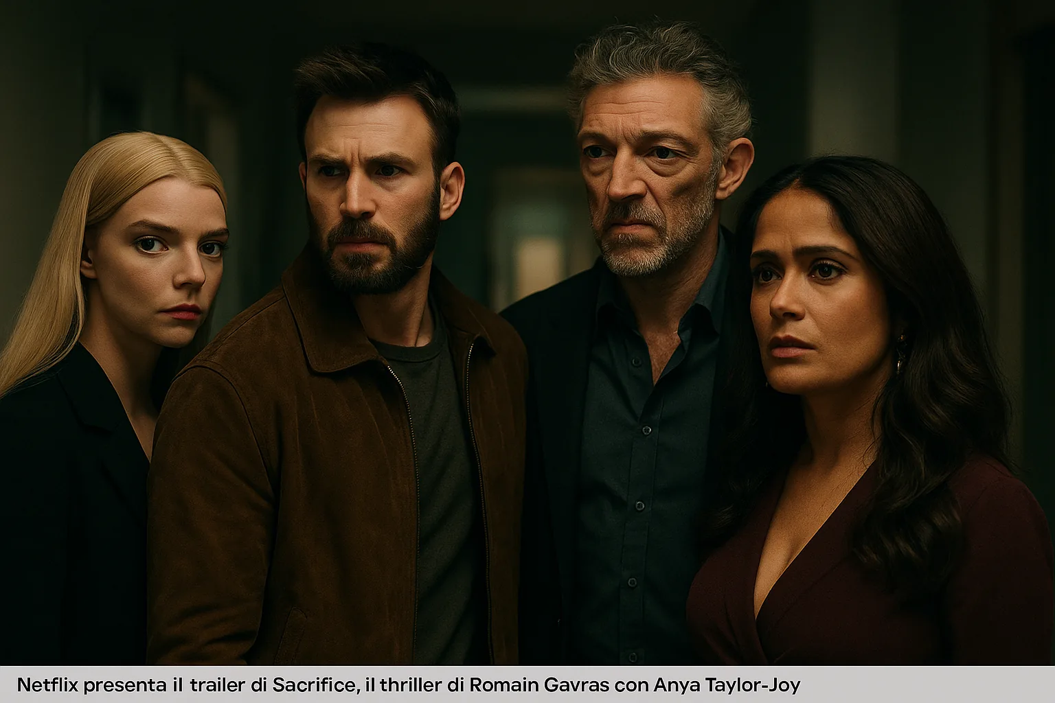 Anya Taylor-Joy e Chris Evans in Sacrifice su Netflix: il trailer del thriller di Gavras