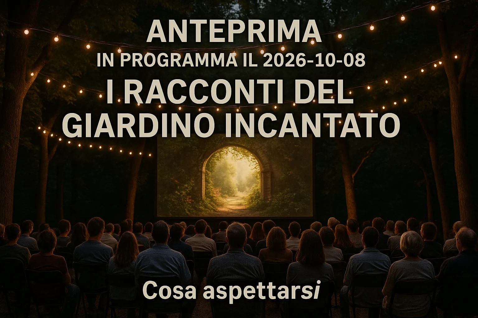 I racconti del giardino incantato arriva al cinema l'8 ottobre 2026