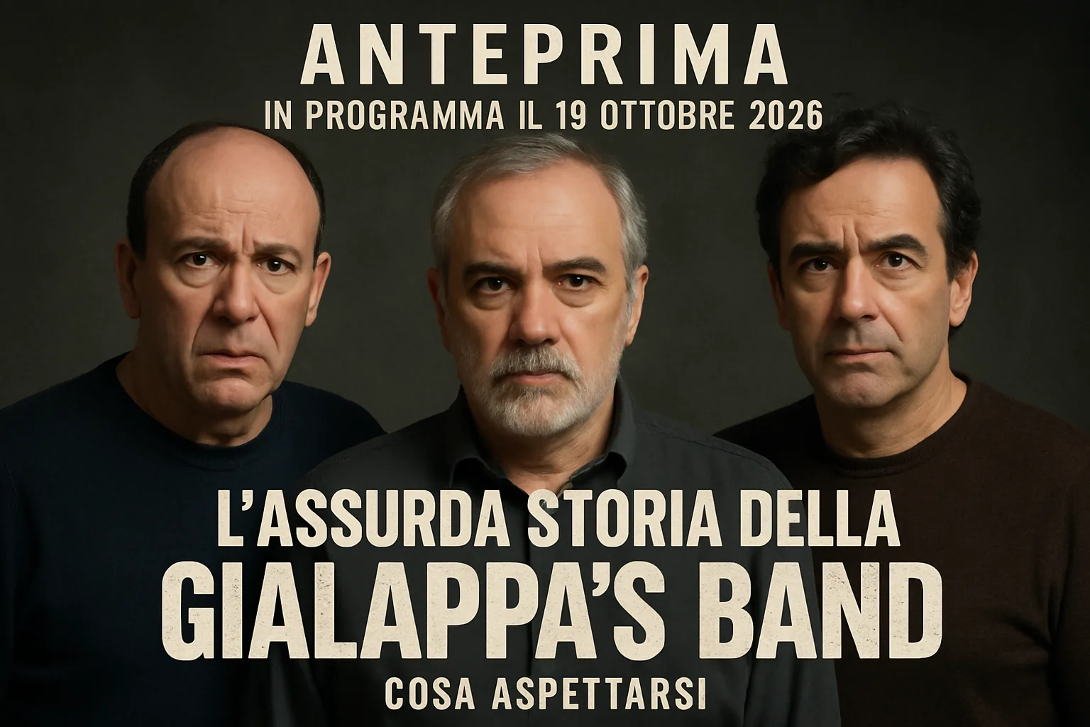 L'assurda storia della Gialappa's Band: al cinema il 22 ottobre 2026