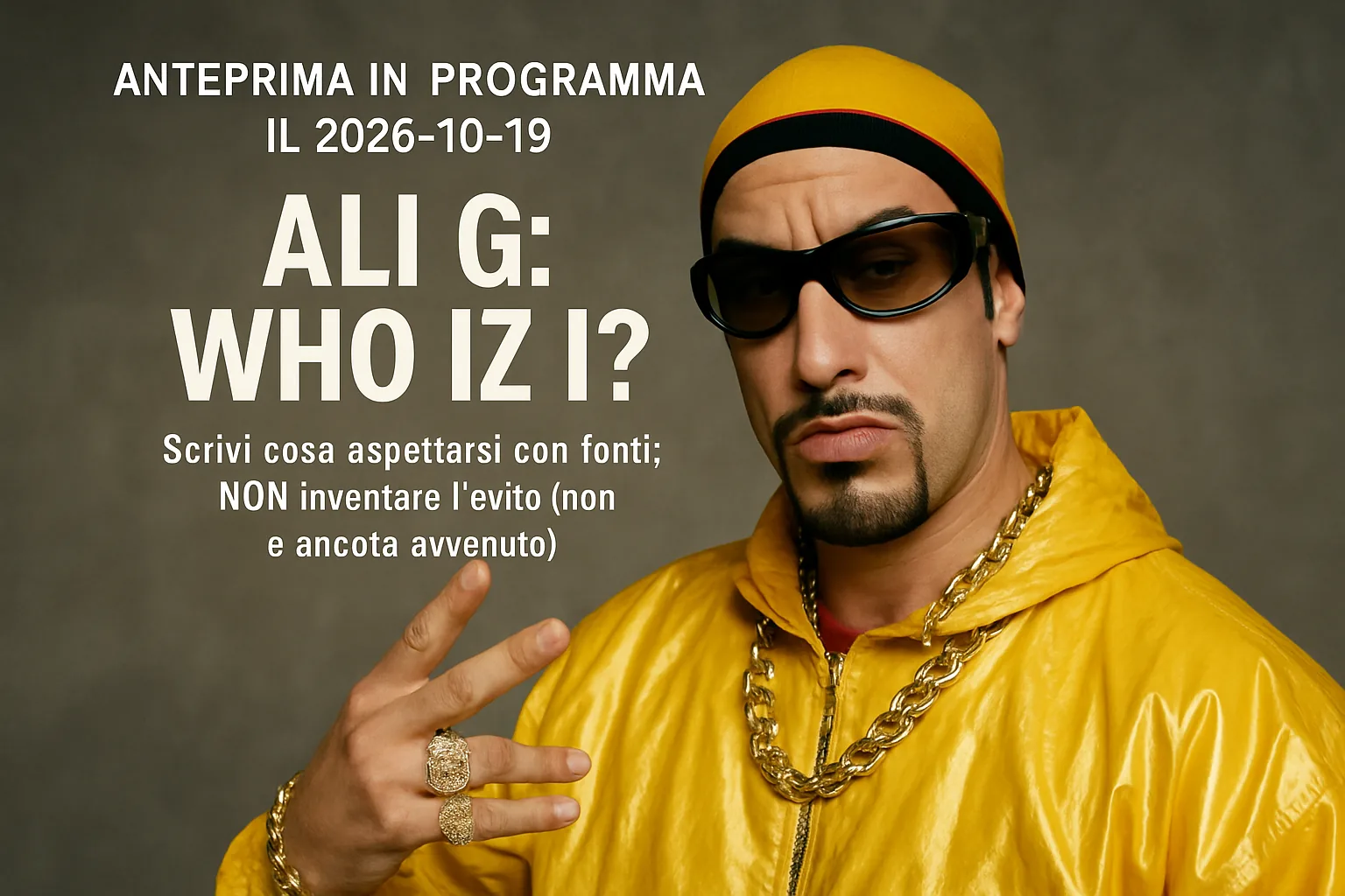 Ali G: Who Iz I? arriva al cinema il 23 ottobre 2026