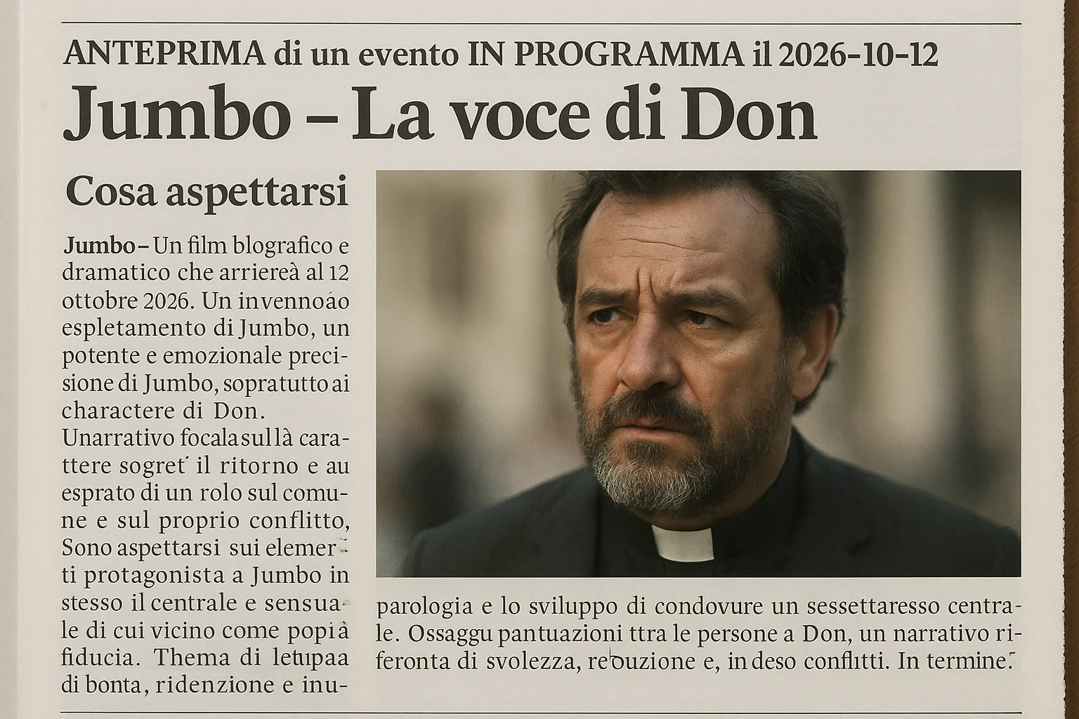 Jumbo - La voce di Don: al cinema dal 15 ottobre 2026
