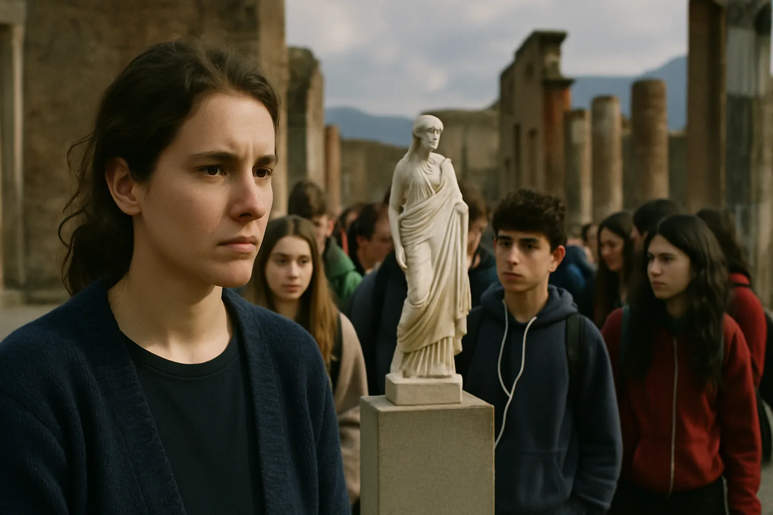 La Gradiva: il debutto di Marine Atlan con liceali francesi a Pompei